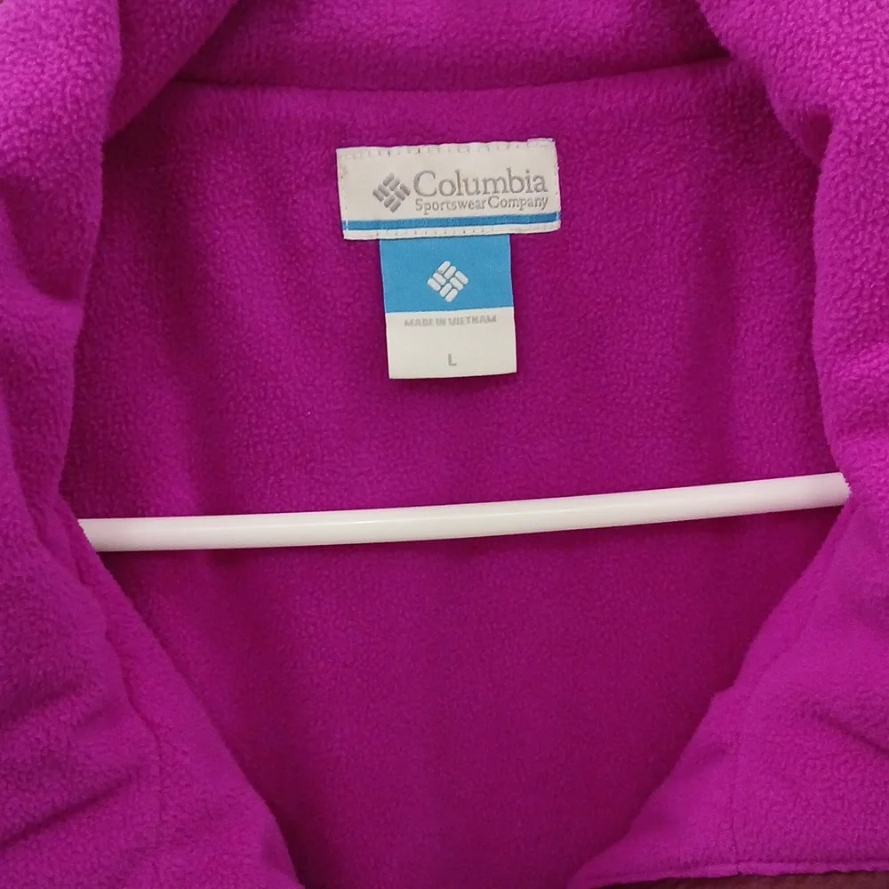 Columbia Women's Fleece Lined Vest Purple  Large - Picture 6 of 7